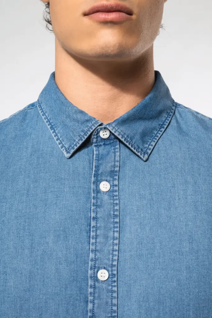 K512-18_2026 - Hidalgo-werbeartikel Herenoverhemd Denim — productfoto 3