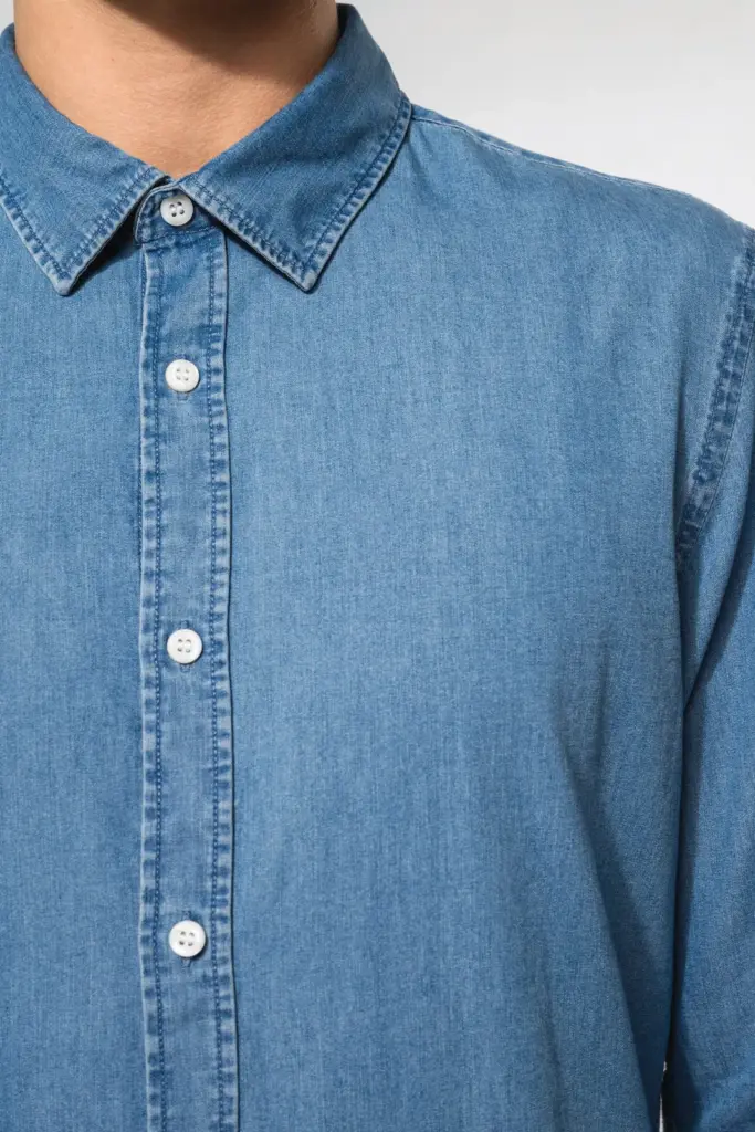 K512-19_2026 - Hidalgo-werbeartikel Herenoverhemd Denim — productfoto 4