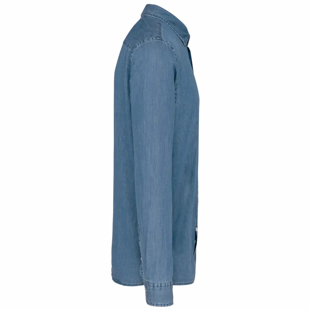 PS_K512-S_CHAMBRAYBLUE - Hidalgo-werbeartikel Herenoverhemd Denim, chambray blue — productfoto 5