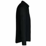 Herenoverhemd in popeline met lange mouwen, black — productfoto 5