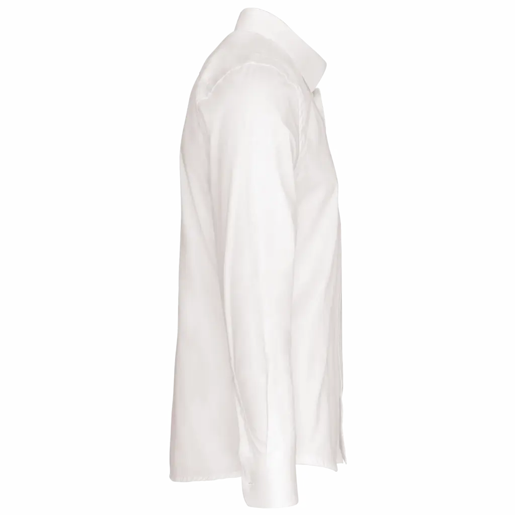 PS_K513-S_WHITE - Hidalgo-werbeartikel Herenoverhemd in popeline met lange mouwen, white — productfoto 9