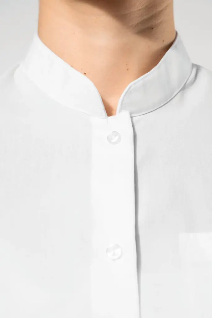 Damesblouse met "Mao" kraag lange mouwen — productfoto 3