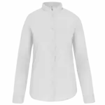 Damesblouse met "Mao" kraag lange mouwen, white — productfoto 9