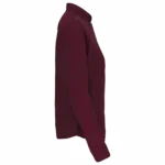 Damesblouse met "Mao" kraag lange mouwen, wine — productfoto 9