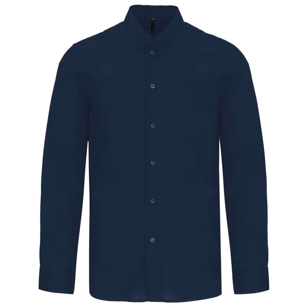 Herrenhemd K515 Mao-Kragen bedrucken Langarm Popeline S-4XL — Produktfoto 7