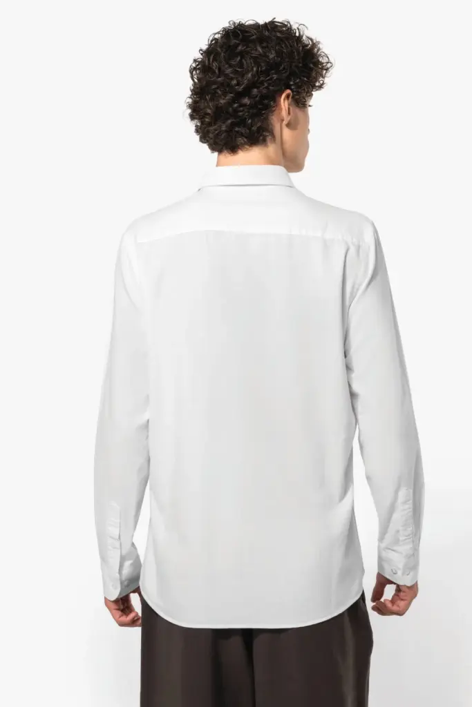 Heren Oxford overhemd lange mouwen — productfoto 2