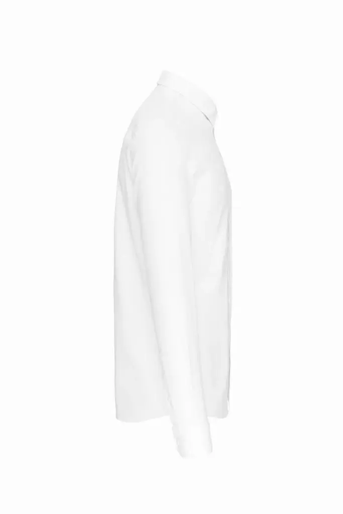 Heren Oxford overhemd lange mouwen, white — productfoto 7