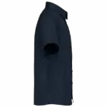 Kinder poplin overhemd korte mouwen, navy — productfoto 5
