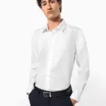 Getailleerd heren non-iron overhemd lange mouwen