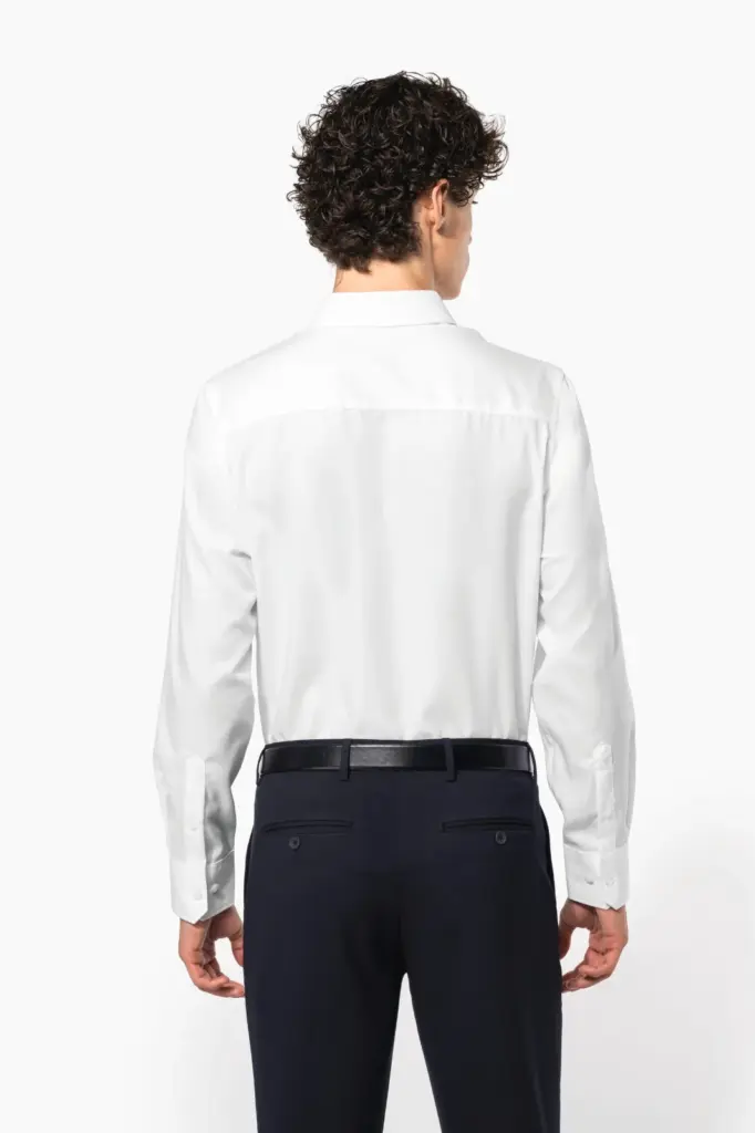 Getailleerd heren non-iron overhemd lange mouwen — productfoto 2