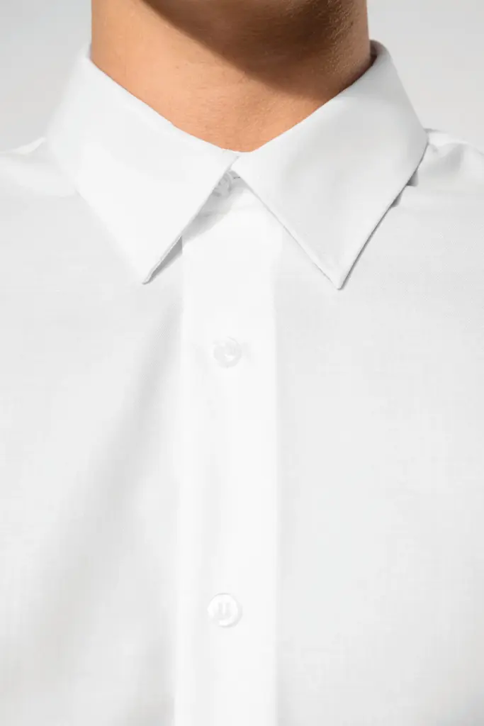 Getailleerd heren non-iron overhemd lange mouwen — productfoto 3