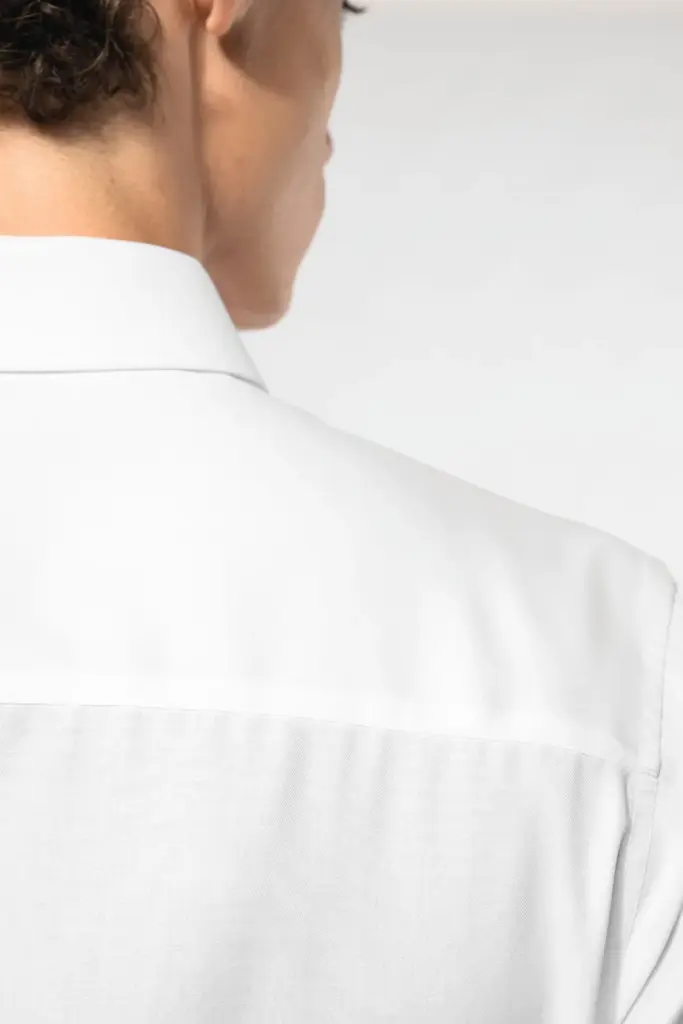 Getailleerd heren non-iron overhemd lange mouwen — productfoto 4