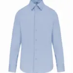 Getailleerd heren non-iron overhemd lange mouwen, bright sky — productfoto 7