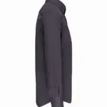 Getailleerd heren non-iron overhemd lange mouwen, zinc — productfoto 8