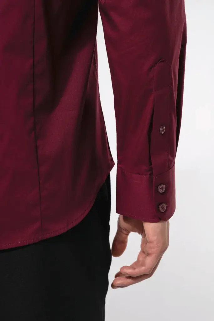 K529-3_2026 - Hidalgo-werbeartikel Heren stretch overhemd lange mouwen — productfoto 4