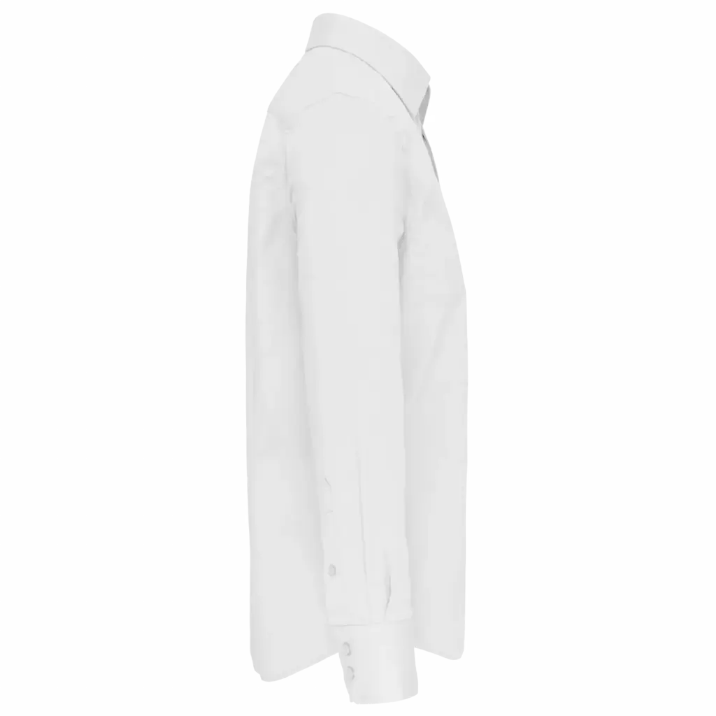 PS_K529-S_WHITE - Hidalgo-werbeartikel Heren stretch overhemd lange mouwen, white — productfoto 8