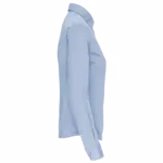Dames stretch blouse lange mouwen, light blue — productfoto 6