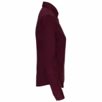 Dames stretch blouse lange mouwen, wine — productfoto 9