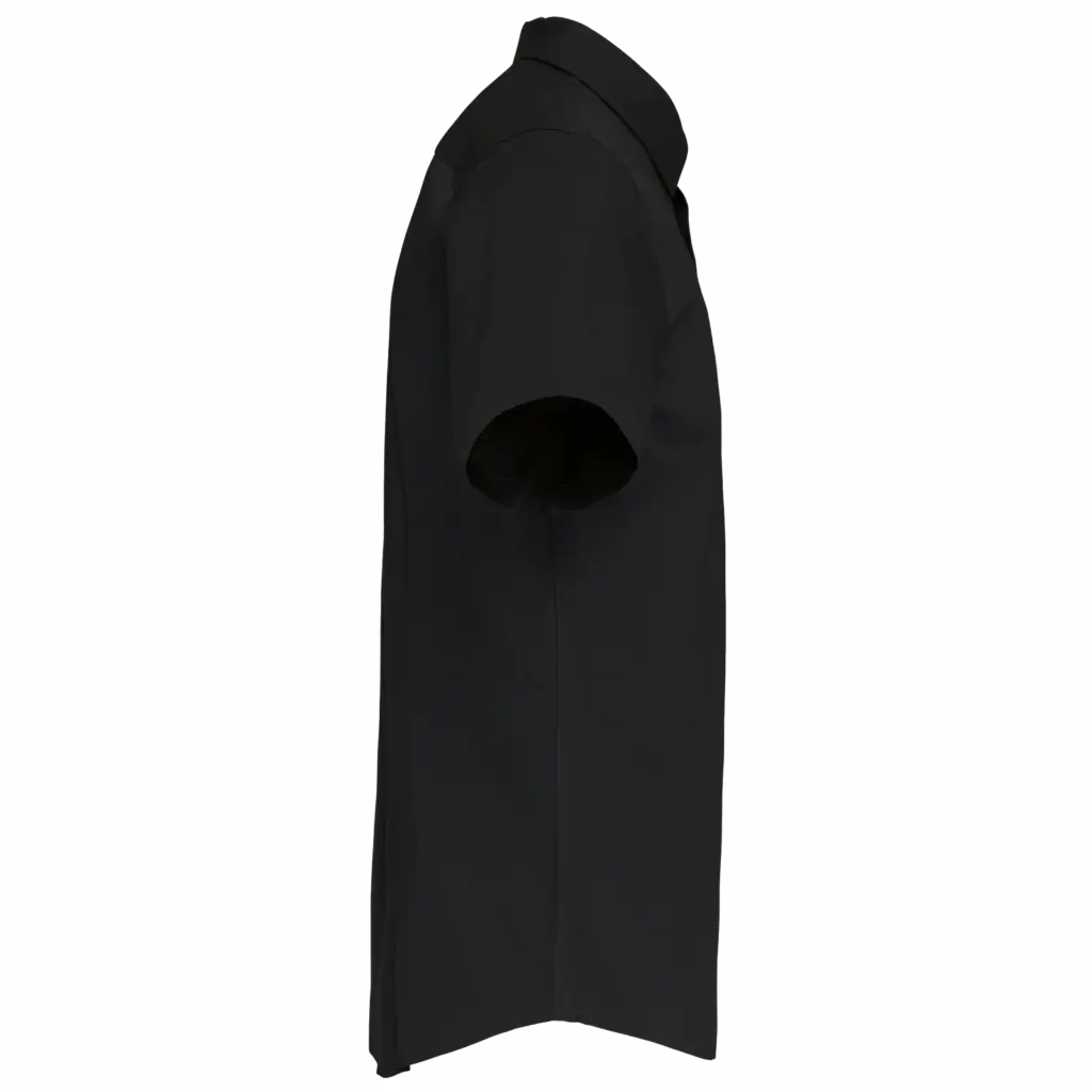 Heren stretch overhemd korte mouwen, black — productfoto 5