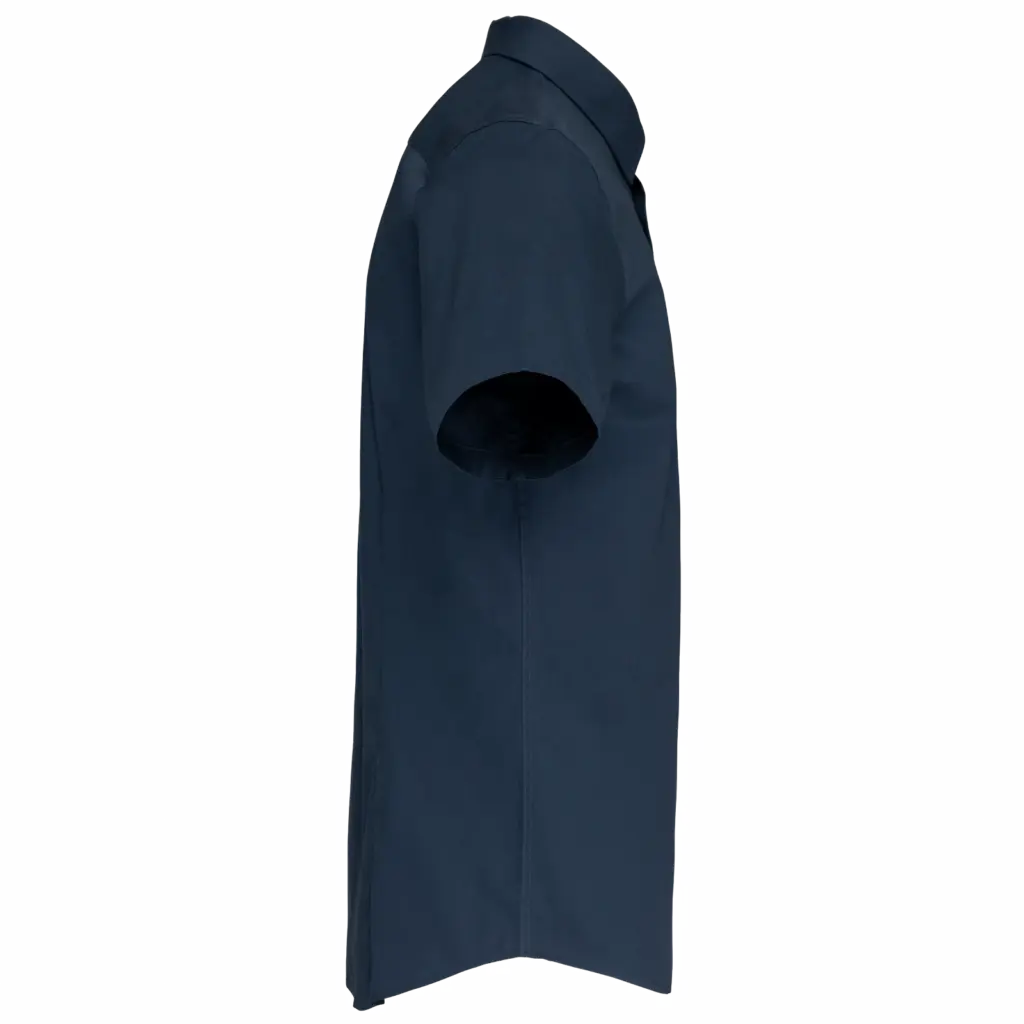 Heren stretch overhemd korte mouwen, navy — productfoto 7