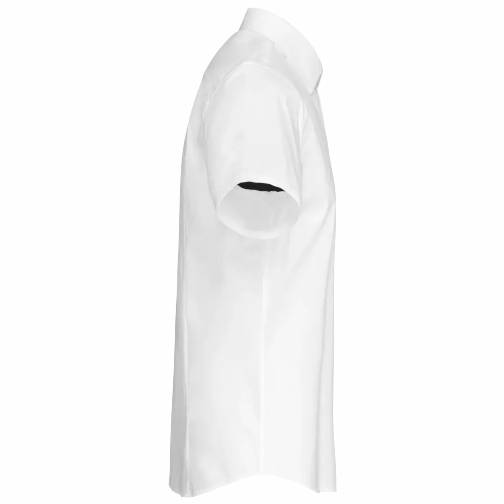 Heren stretch overhemd korte mouwen, white — productfoto 8