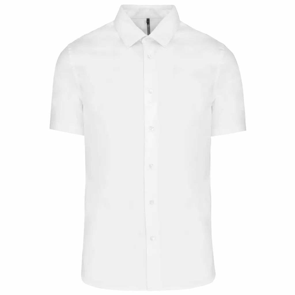 Heren stretch overhemd korte mouwen, white — productfoto 9