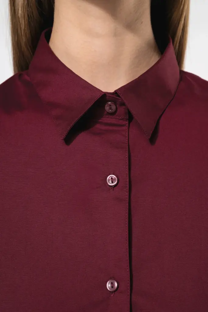 K532-3_2026 - Hidalgo-werbeartikel Dames stretch blouse korte mouwen — productfoto 4