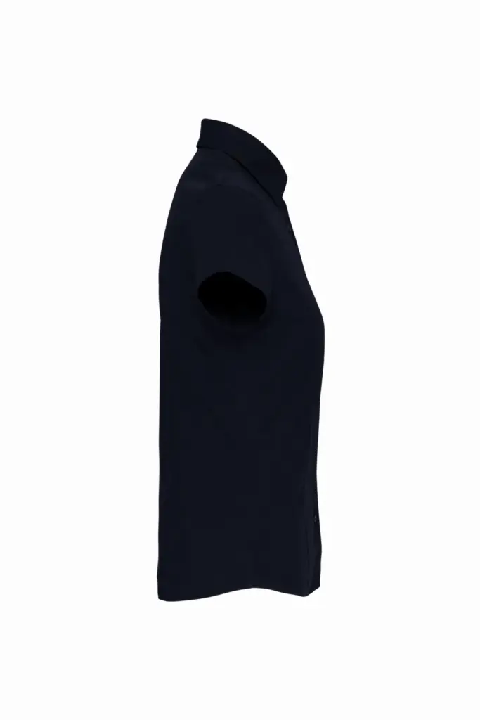 PS_K532-S_NAVY - Hidalgo-werbeartikel Dames stretch blouse korte mouwen, navy — productfoto 7