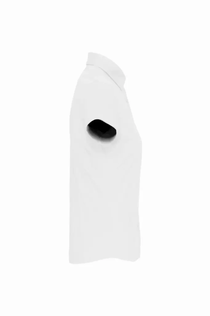 PS_K532-S_WHITE - Hidalgo-werbeartikel Dames stretch blouse korte mouwen, white — productfoto 8