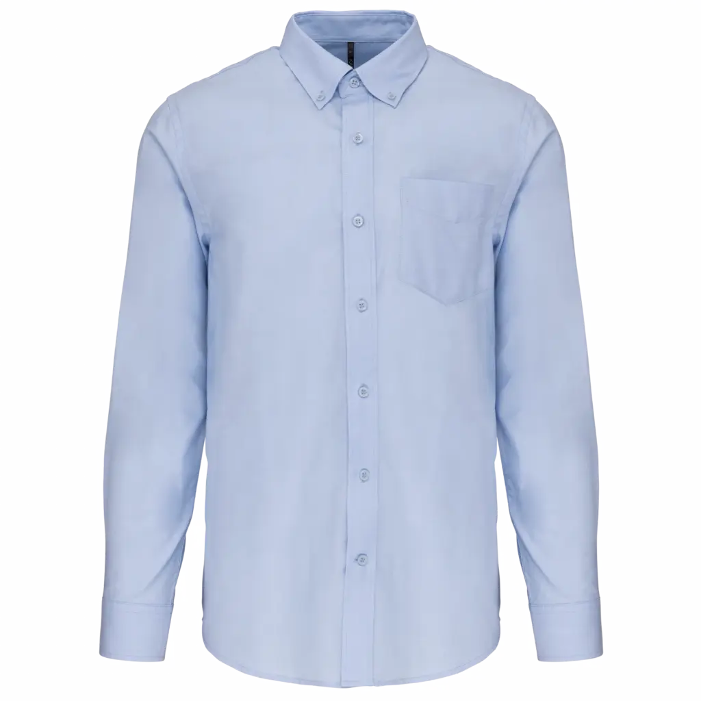 PS_K533_OXFORDBLUE - Hidalgo Heren Oxford overhemd lange mouwen, oxford blue — productfoto 7
