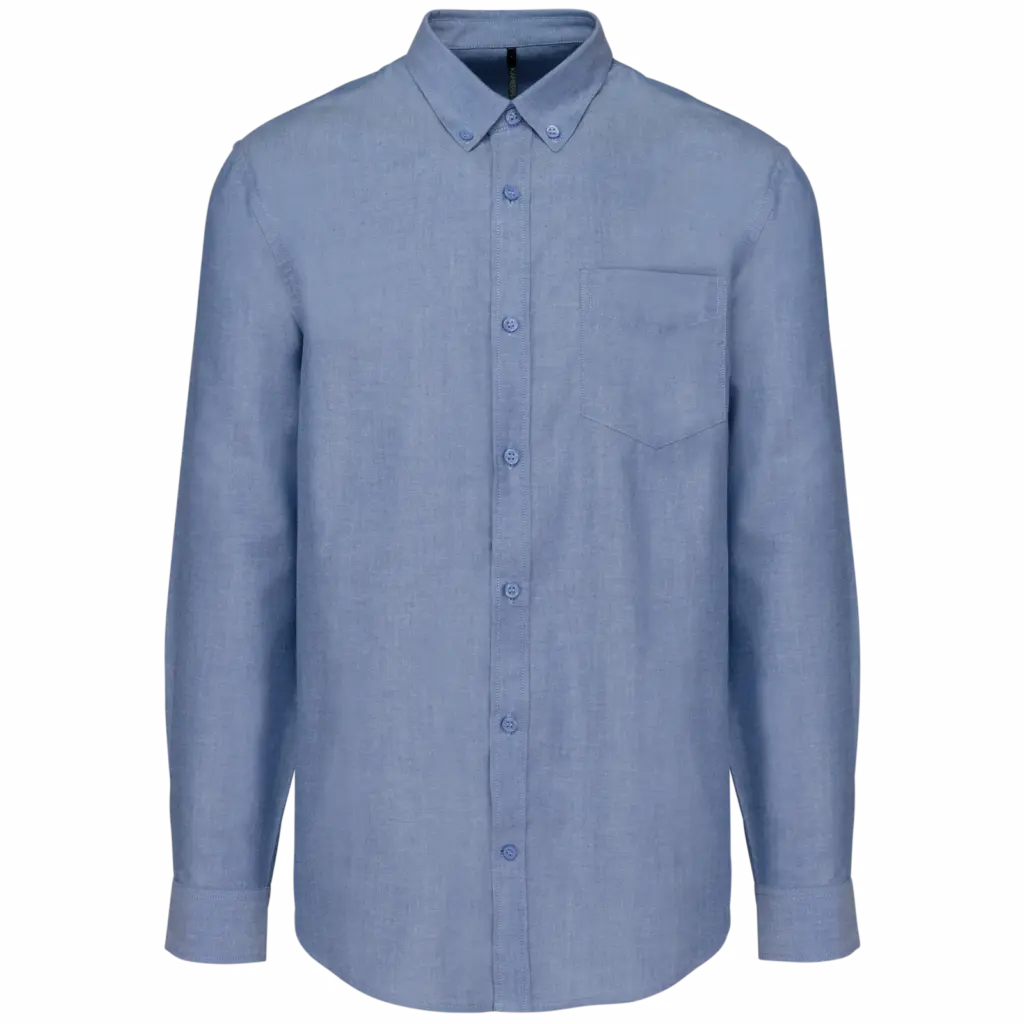 PS_K533_OXFORDCOBALTBLUE - Hidalgo Heren Oxford overhemd lange mouwen, oxford cobalt blue — productfoto 8