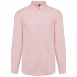 PS_K533_OXFORDPALEPINK - Hidalgo Heren Oxford overhemd lange mouwen, oxford pale pink — productfoto 9