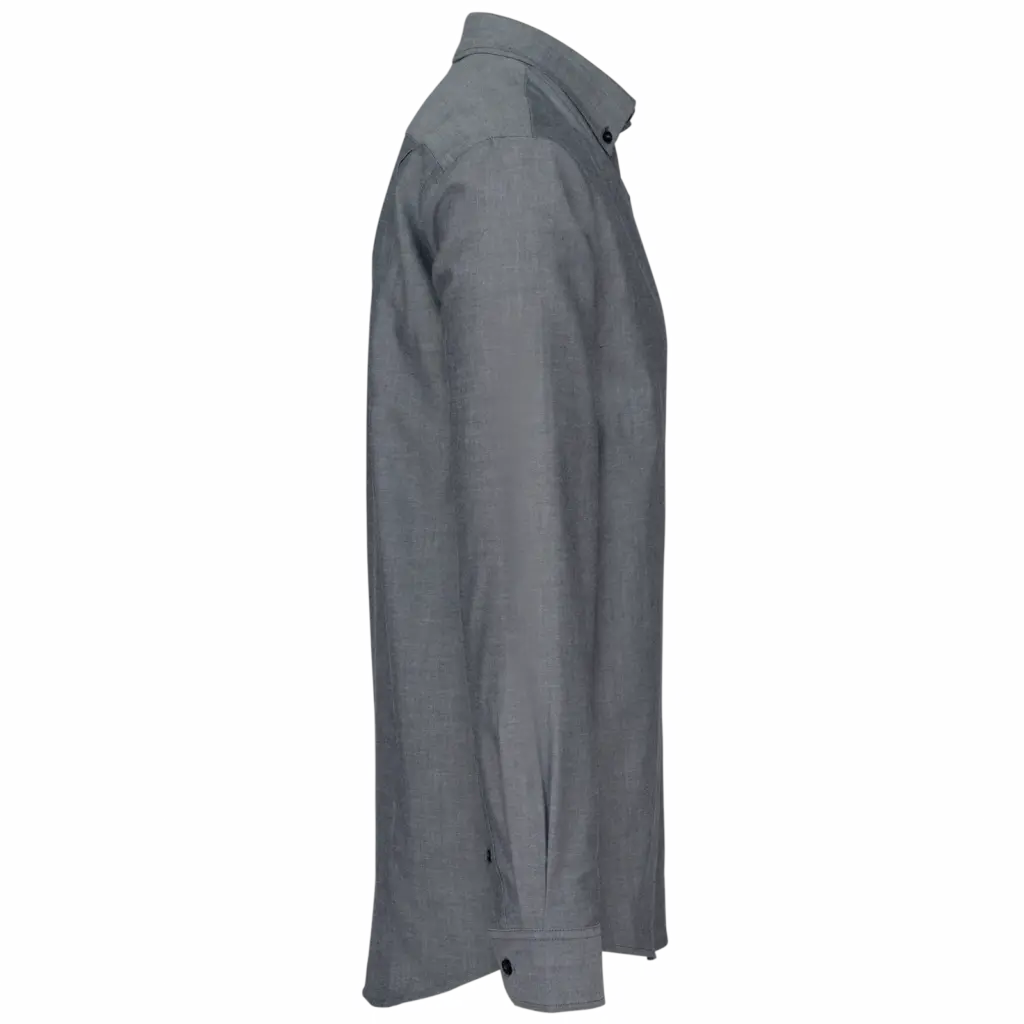PS_K533-S_OXFORDSHADOWNAVY - Hidalgo-werbeartikel Heren Oxford overhemd lange mouwen, oxford shadow navy — productfoto 9