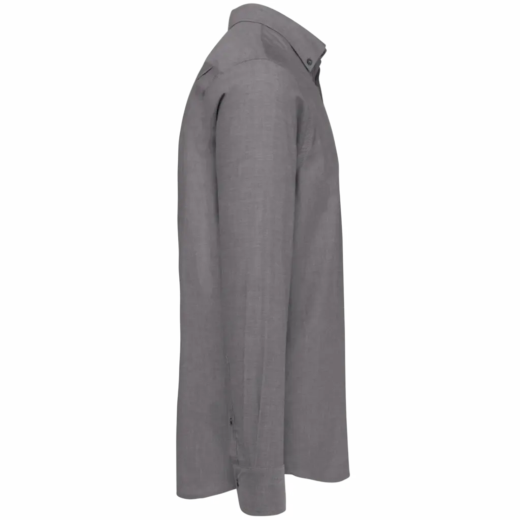 PS_K533-S_OXFORDSILVER - Hidalgo-werbeartikel Heren Oxford overhemd lange mouwen, oxford silver — productfoto 10