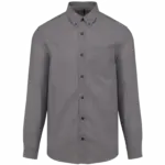 PS_K533_OXFORDSILVER - Hidalgo Heren Oxford overhemd lange mouwen, oxford silver — productfoto 11