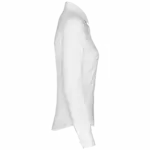 Dames Oxford blouse lange mouwen, white — productfoto 12