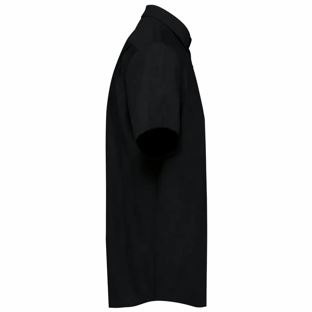 PS_K535-S_BLACK - Hidalgo-werbeartikel Heren Oxford overhemd korte mouwen, black — productfoto 5