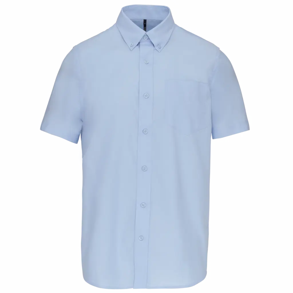 PS_K535_OXFORDBLUE - Hidalgo Heren Oxford overhemd korte mouwen, oxford blue — productfoto 7