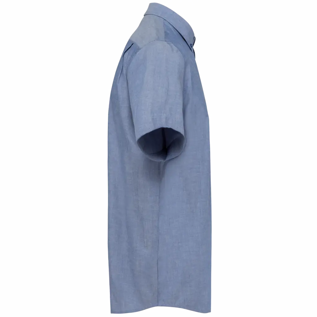 PS_K535-S_OXFORDCOBALTBLUE - Hidalgo-werbeartikel Heren Oxford overhemd korte mouwen, oxford cobalt blue — productfoto 7