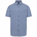 PS_K535_OXFORDCOBALTBLUE - Hidalgo Heren Oxford overhemd korte mouwen, oxford cobalt blue — productfoto 8