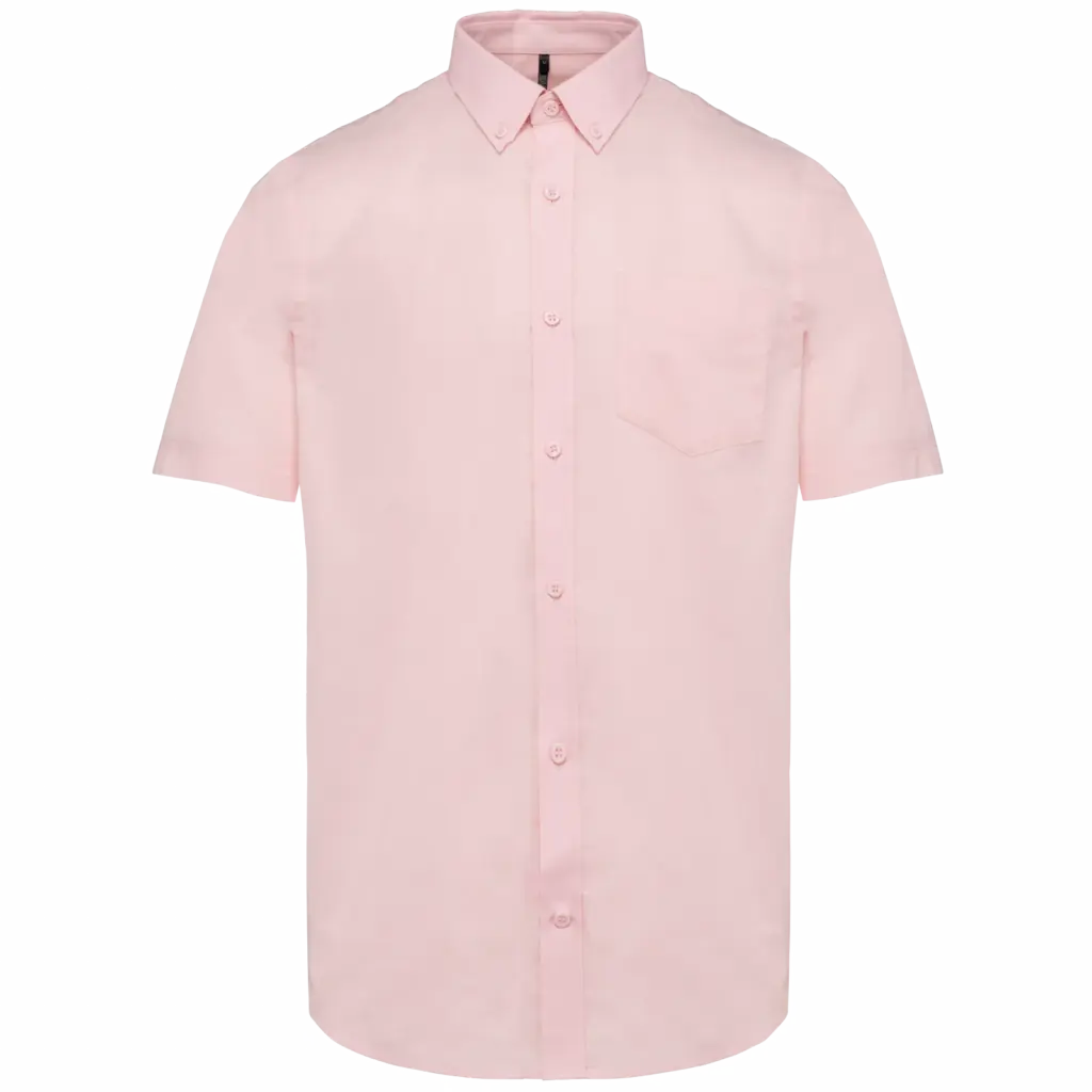 PS_K535_OXFORDPALEPINK - Hidalgo Heren Oxford overhemd korte mouwen, oxford pale pink — productfoto 9