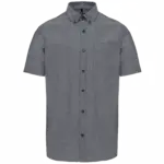 PS_K535_OXFORDSHADOWNAVY - Hidalgo Heren Oxford overhemd korte mouwen, oxford shadow navy — productfoto 10