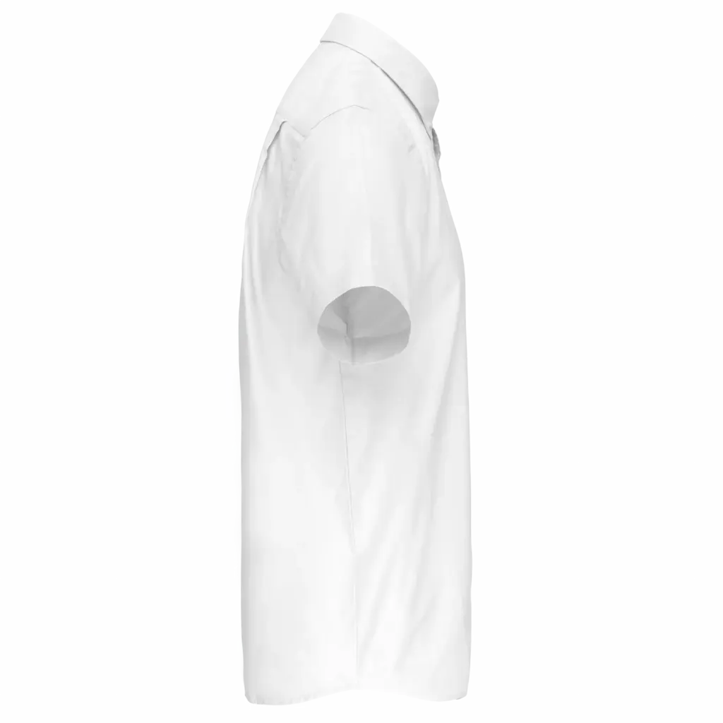 PS_K535-S_WHITE - Hidalgo-werbeartikel Heren Oxford overhemd korte mouwen, white — productfoto 12