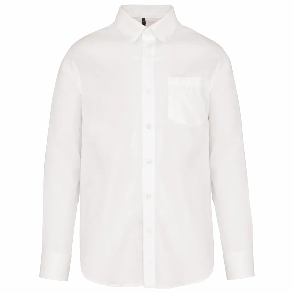 PS_K537_WHITE - Hidalgo Heren non-iron overhemd lange mouwen, white — productfoto 8