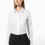 K538-4_2026 - Hidalgo-werbeartikel Dames non-iron blouse lange mouwen