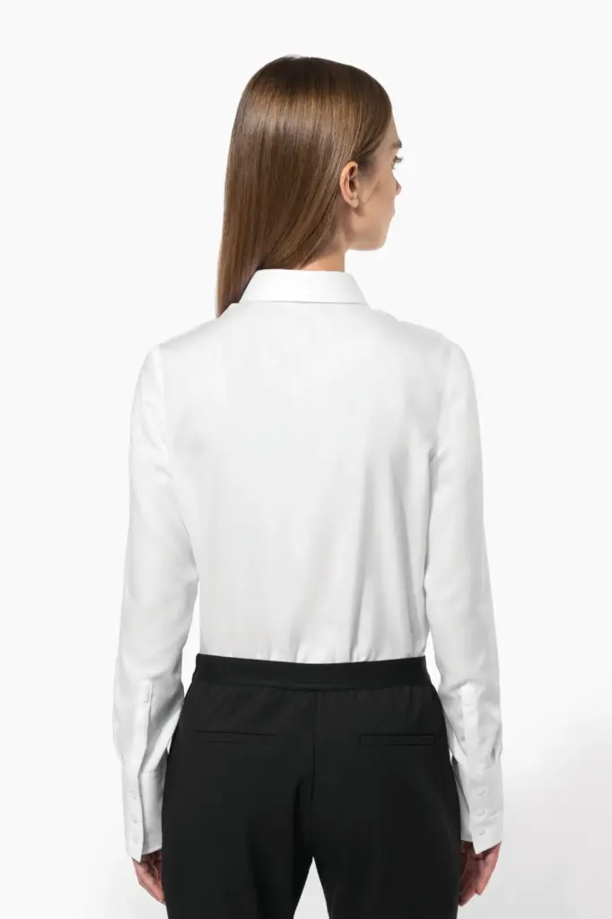 K538-8_2026 - Hidalgo-werbeartikel Dames non-iron blouse lange mouwen — productfoto 2