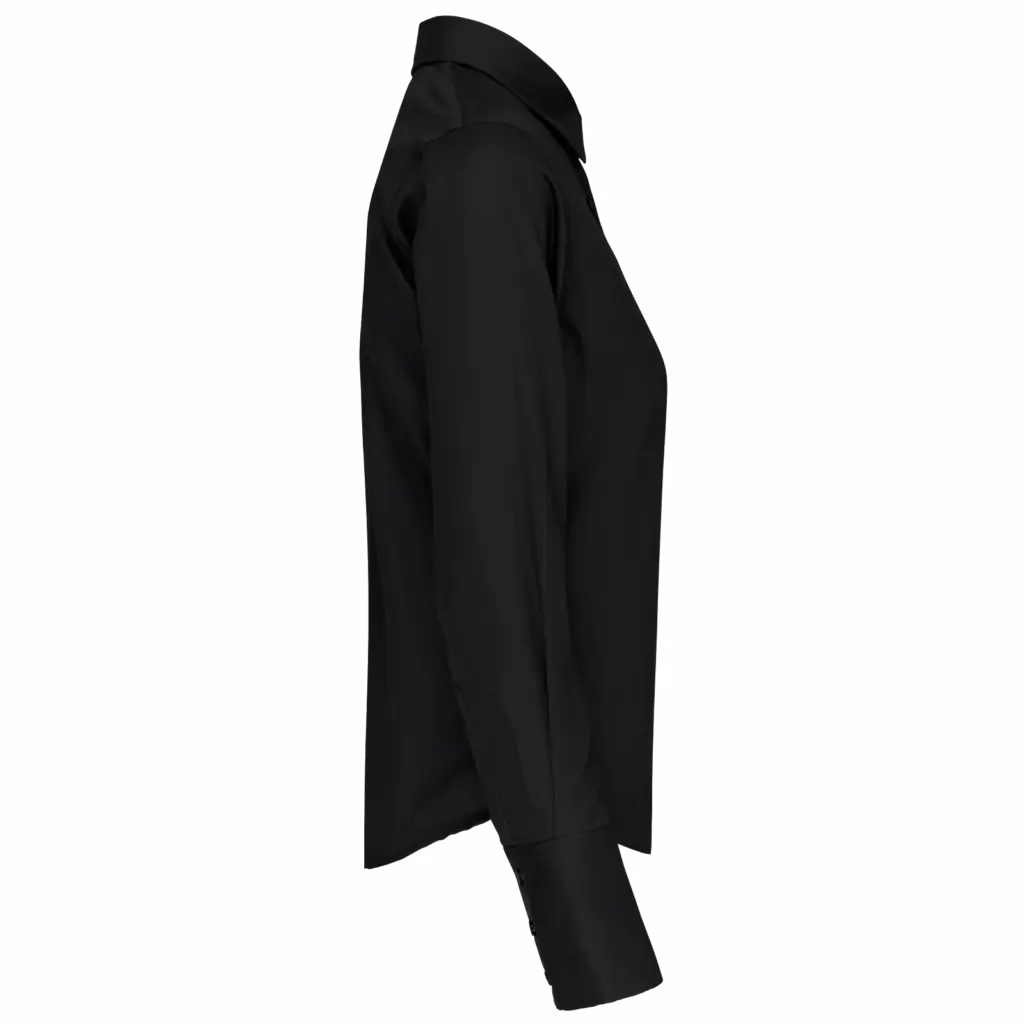 PS_K538-S_BLACK - Hidalgo-werbeartikel Dames non-iron blouse lange mouwen, black — productfoto 5
