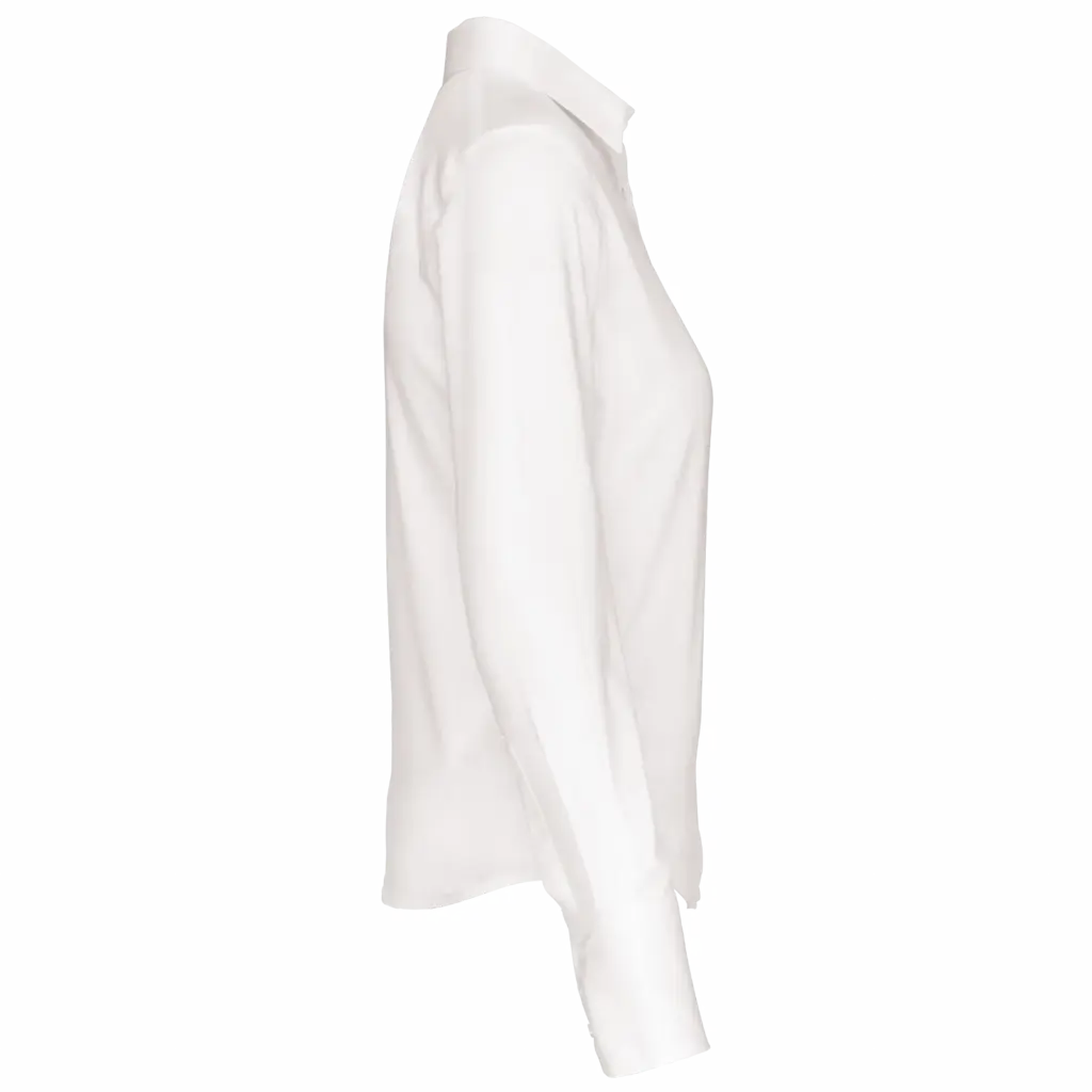 PS_K538-S_WHITE - Hidalgo-werbeartikel Dames non-iron blouse lange mouwen, white — productfoto 7