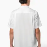 Heren non-iron micro sergé overhemd korte mouwen — productfoto 2