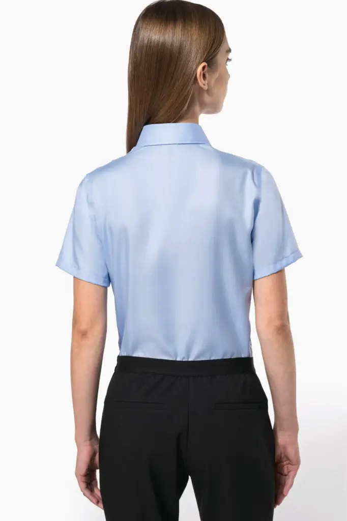 K540_2026 - Hidalgo-werbeartikel Dames non-iron blouse korte mouwen — productfoto 2